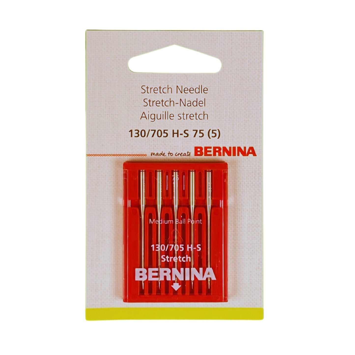 Stretch nål 130_705 H-S 75 (5 stk) Medium Ball Point
